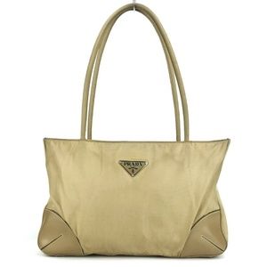 Prada Brown Nylon Tessuto Hobo 90's Vintage